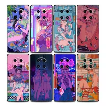 Забавный чехол для телефона с карикатурой на милую девушку для Huawei Mate 10 20 40 40Rs Y6 Y7 Y7a Y8s Y8p Y9a Enjoy 20e 2019 Lite Pro Plus Mate 10