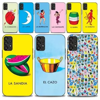 Забавный чехол для телефона с мексиканской лотереей бинго для Samsung Galaxy S22 S23 Ultra S21 S20 FE Plus Note 20, мягкий чехол Samsungnote9