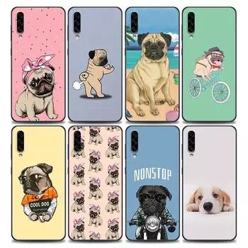 Забавный чехол для телефона с собакой-мопсом для iPhone Samsung Galaxy Redmi Xiaomi Oppo OnePlus Note SA 7 8 9 10 11 12 13 14 20 21 22 23 53 54 Pro Max Ultra TPU Soft iPhone 6 or 6S