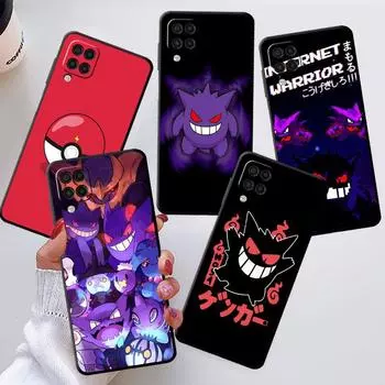 Забавный чехол Pokemon Gengar для Samsung Galaxy A50 A70 M52 A30 A20s A20e A10 A40 A10s M51 M31 M30s черный чехол для телефона Samsung A60