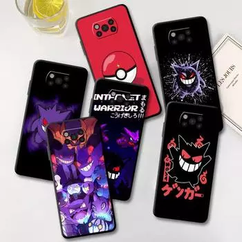 Забавный чехол Pokemon Gengar для Xiaomi Mi Poco X3 NFC M4 F3 C40 11 11T 10T Pro 12 9T 9 10Lite, мягкий чехол для задней панели телефона Xiaomi Poco M3