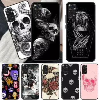 Забавный чехол с черепом для Xiaomi Redmi Note 11 10 Pro 8 9 9S 10S 11S 9A 9C 10A 10C K40 K50 игровой чехол Redmi 9