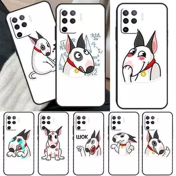 Забавный чехол с изображением щенков бультерьера для OPPO Find X5 X3 Pro A15 A74 A54 A94 A93 A91 A5 A9 A31 A53 2020 A53S A52 A72 OPPO A3S