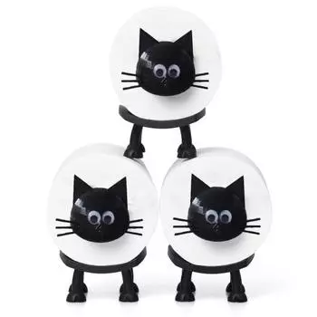 Забавный держатель для бумаги, отдельно стоящий держатель для туалетной бумаги с изображением черного кота, напечатанный на 3D-принтере