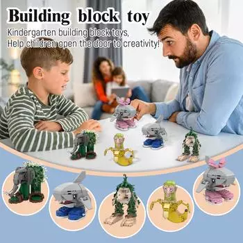 Забавный детский пазл-конструктор, набор игрушек-конструкторов One Size