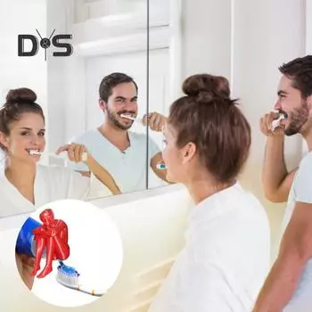 Забавный дозатор зубной пасты для какашек у женщин, напечатанный на 3D-принтере, женская какающая зубная паста, веселый розыгрыш в виде колпачка для зубной пасты, подарок для декора ванной комнаты красный