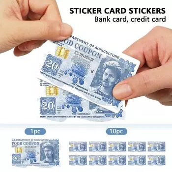 Забавный Джо Грязь Купон на еду Кредитная карта Скин S синий