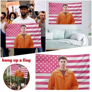 Забавный флаг 3x5 футов с 4 люверсами настенный постер праздничный подарок настенный декор спальня гостиная общежитие концерт One Size белый