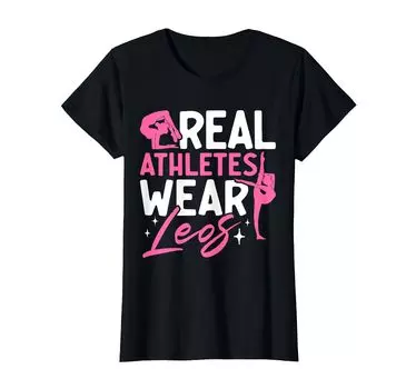 Забавный гимнастический купальник, балансировочный браслет, футболка гимнастки чёрный