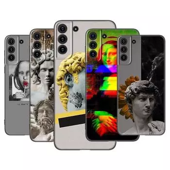 Забавный художественный эстетический чехол для телефона David Mona Lisa для Samsung Galaxy S22 Pro S21 S20 Ultra FE S10 Lite 5G S10E S9 S8 Plus Samsung S22 Ultra