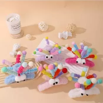 Забавный и милый плюшевый захват, милый захват в виде акулы, заколка для волос, затылок, дисковый захват для волос, головной убор, женский захват чёрный