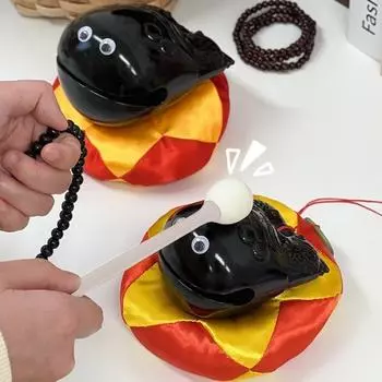 Забавный инструмент в виде большой деревянной рыбы, буддийский деревянный храмовый блок с рыбой, дзен-барабан, игрушка для снятия стресса, креативные настольные игрушки-фиджет