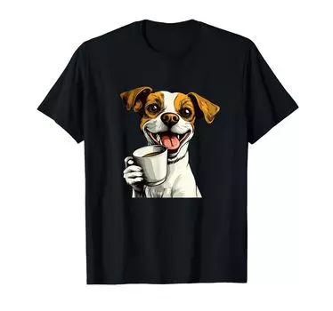 Забавный костюм собачки для мальчиков и девочек, футболка чёрный