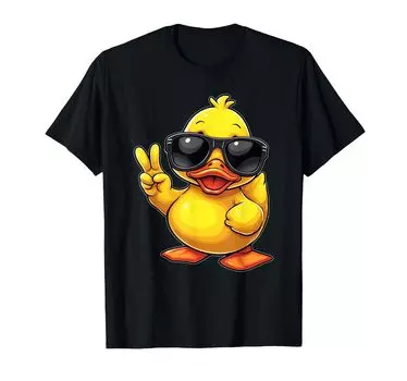 Забавный костюм утки для мужчин, взрослых и детей, милая футболка с уткой чёрный