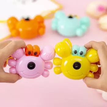 Забавный краб-калейдоскоп, игрушка-камера, мультяшная игрушка-камера, детская развивающая игрушка для обучения цвету, подарки на день рождения для детей