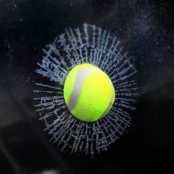 Забавный креативный 3D симулятор мяча, наклейка на окно, розыгрыш, хитрое оконное стекло, баскетбольная наклейка, автомобильный декор