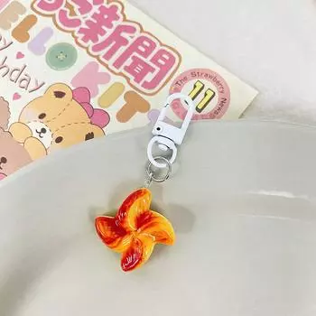 Забавный креативный брелок в виде хлеба, симпатичная мини-еда, брелок в виде кондитерского изделия, школьная сумка, кулон, украшение для рюкзака, подарки для лучших друзей