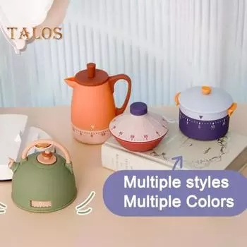 Забавный кухонный менеджер времени, механический, зарядка не требуется, креативный 3D-дизайн, таймер обратного отсчета для выпечки, приготовления пищи