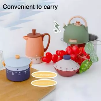 Забавный кухонный менеджер времени, механический, зарядка не требуется, креативный 3D-дизайн, таймер обратного отсчета для выпечки, приготовления пищи C