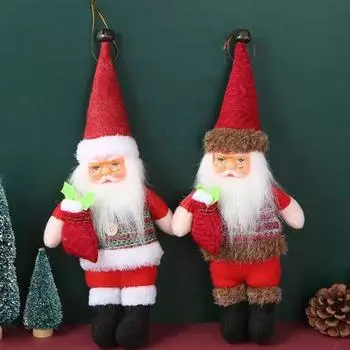 Забавный кулон в виде рождественской елки своими руками, мультяшный декор, поделки, подвесной кулон в виде Санта-Клауса, милые рождественские украшения, рождественский подарок