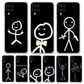 Забавный милый чехол для телефона Matchman для Samsung Galaxy A51 A71 A21S A12 A11 A31 A41 A01 A03S A22 A13 A33 A73 A53 A52 A32 5G A23 Samsung A41