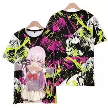 Забавный мультфильм Engage Kiss футболки крутая мужская футболка O Neck повседневная унисекс уличная одежда аниме модная футболка XS