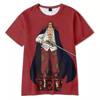 Забавный мультфильм ONE PIECE аниме футболки крутые женские мужские футболки с круглым вырезом повседневные унисекс уличная мода футболки Camisetas Ropa Hombre XS красный