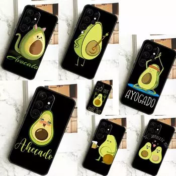 Забавный мультяшный чехол с авокадо для Samsung Galaxy S24 S23 S22 Ultra S20 S21 FE Note 20 S8 S9 S10 Note 10 Plus Galaxy S21 Plus