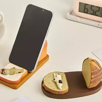 Забавный мультяшный держатель для телефона с котом Ins Decor Смартфон Книга Подставка Украшение