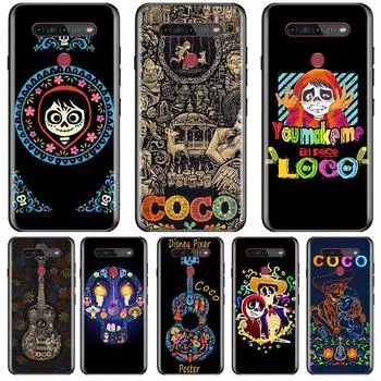 Забавный мультяшный фильм Коко чехол для телефона черный для LG Q60 V60 V50S V50 V40 V30 K92 K71 K61 K51S K41S K50S K22 G8 G8X ThinQ LG G8 ThinQ