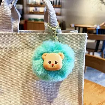 Забавный мультяшный милый плюшевый мишка брелок подвеска автомобильный брелок креативный рюкзак украшения аксессуары подарки