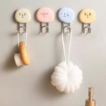 Забавный мультяшный рисунок настенный крючок устойчивая износостойкая настенная вешалка для ванной комнаты кухни