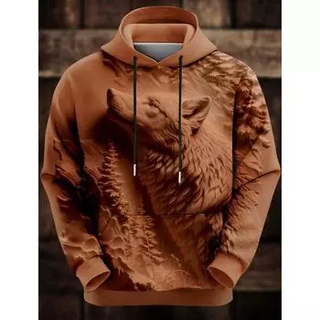 Забавный мужской модный толстовка с капюшоном с 3D-принтом для отдыха в клубе, с капюшоном и карманом, 3D-принт, осень-зима, дизайнерская толстовка с капюшоном 4XL