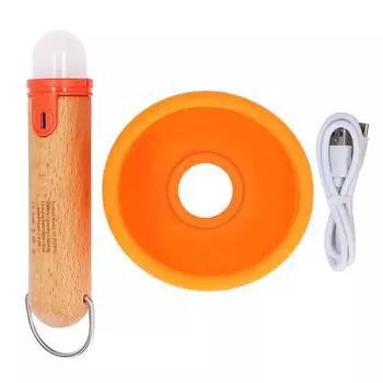 Забавный ночник-плунжер деревянный брусок USB перезаряжаемый мягкий силиконовый ночник-плунжер для детской комнаты для B