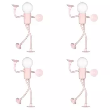 Забавный ночник с изменяемой формой, настольная лампа, симпатичная прикроватная лампа (розовый) QD