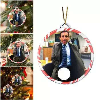 Забавный орнамент для украшения рождественской елки, подвеска для зеркала заднего вида автомобиля, коллекция поделок One Size