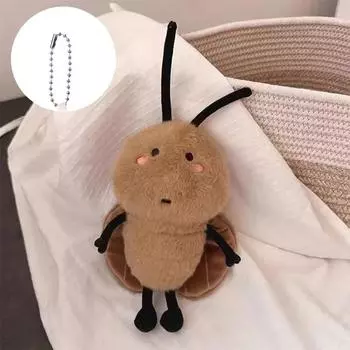 Забавный плюшевый брелок в виде таракана, мультяшный таракан, кукла, кулон, брелок для автомобиля, рюкзак, сумка, декор, подарок для ребенка