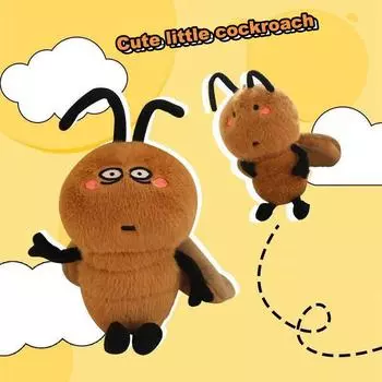 Забавный плюшевый брелок в виде таракана, мультяшный таракан, кукла, кулон, брелок для автомобиля, рюкзак, сумка, декор, подарок для ребенка A1