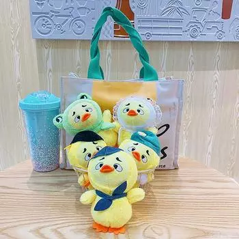Забавный плюшевый брелок в виде жабы и утки, милый подарок, захват, машинка, аксессуары, рюкзак, кукла, кукла, школьная сумка, украшения A5