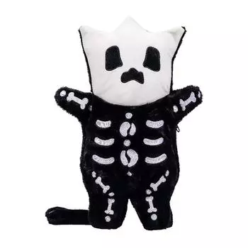 Забавный плюшевый рюкзак, черный рюкзак, плюшевая сумка в виде кота One Size чёрный