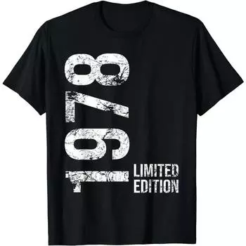 Забавный подарок на день рождения 46-й день рождения пожилой мужчина женщина винтажная футболка 1978 года футболки в стиле унисекс S