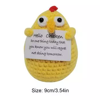 Забавный позитивный картофель с позитивной карточкой. Крошечный картофель из пряжи. Вдохновляющие куклы для вязания крючком. Украшение для вечеринки в домашней комнате. грушевый