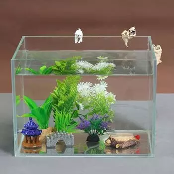 Забавный прочный изысканный аквариумный ландшафтный мультфильм мопс собака подвесное украшение для офиса C