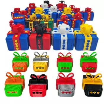 Забавный ящик для хранения шуток, 3D-печатная коробка-головоломка, креативный шуточный игрушечный стол чёрный/жёлтый