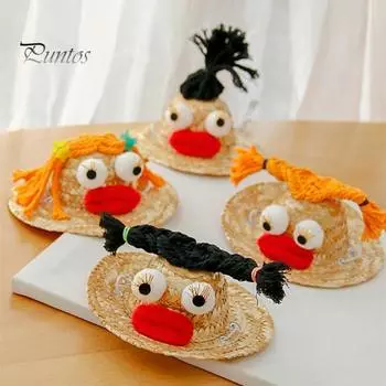 Забавный реквизит для фотосъемки, нескользящая шляпа для фотосъемки питомцев, эластичный ремешок, шляпа для косплея, товары для животных S жёлтый