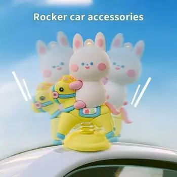 Забавный Самоклеящийся Экологически чистый автомобиль Приборная панель Декор Декор Творческое встряхивание головы Кукла Аксессуар A