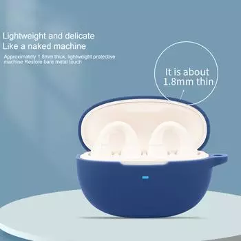 Забавный силиконовый чехол, мягкий чехол для наушников, простой в использовании чехол для наушников, мягкий и удобный чехол для наушников AirGo AS01 чёрный