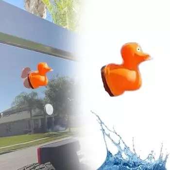 Забавный средний палец распыляющая утка украшение для автомобиля очаровательный внешний вид простая установка автомобиль распыляющая утка украшение B чёрный