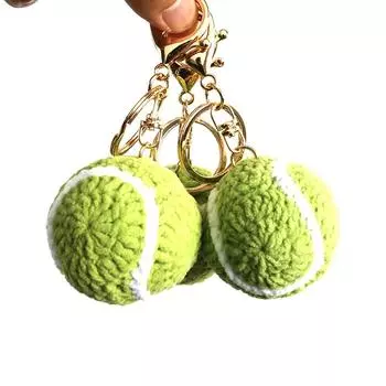 Забавный теннисный брелок-подвеска, креативные автомобильные брелоки для женщин и мужчин, новинка, украшения для рюкзака, аксессуары, подарки OneSize