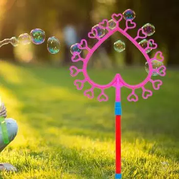 Забавный уникальный развлекательный инструмент для создания пузырей в форме сердца жёлтый